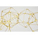 Canada LED 22 inch Gold LED Chandelier Ceiling Light